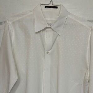 Louis Vuitton White Dress Shirt Crisp Formal Attire